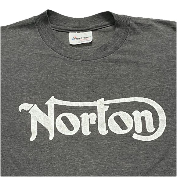 Norton Motorcycle 1987 Vintage Daytona Single Stitch USA Made T Shirt S/M - Picture 8 of 12